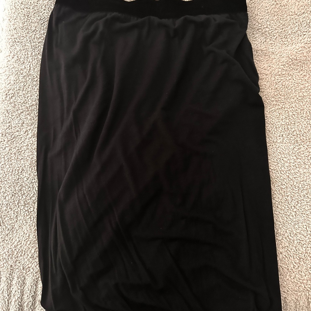 T by Alexander Wang Black Fitted Twist Skirt Small